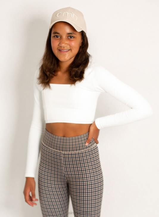 Akcesoria JF4L882 Dzieci AIM'N beżowa czapka z mini logo