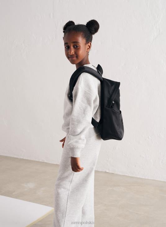 Akcesoria JF4L893 Dzieci AIM'N czarny mini nylonowy plecak