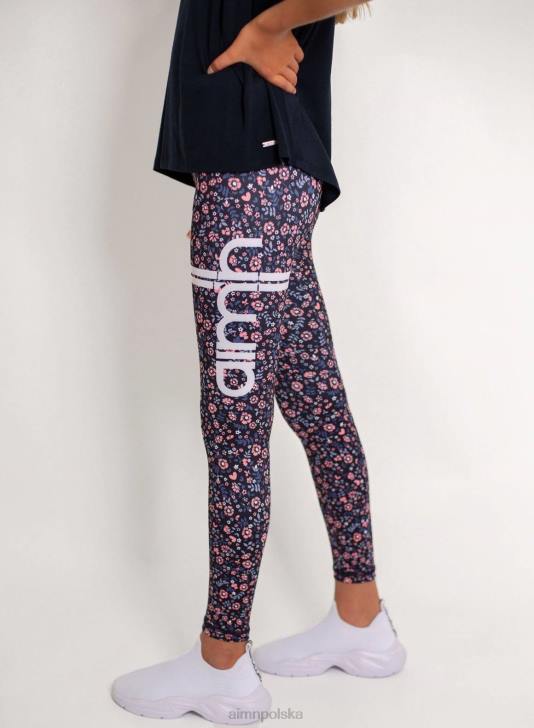 odzież JF4L75 Dzieci AIM'N Mini rajstopy w paski w kolorze fleur