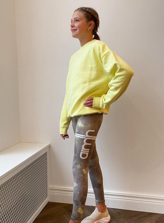 odzież JF4L84 Dzieci AIM'N Rajstopy w paski w kształcie lemoniady