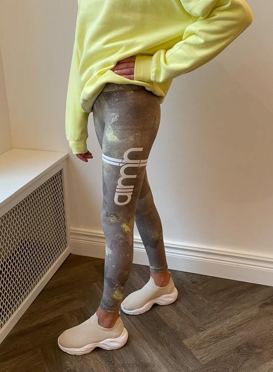 odzież JF4L84 Dzieci AIM'N Rajstopy w paski w kształcie lemoniady