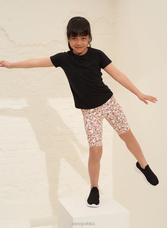 odzież JF4L889 Dzieci AIM'N czarny całodniowy mini z krótkim rękawem