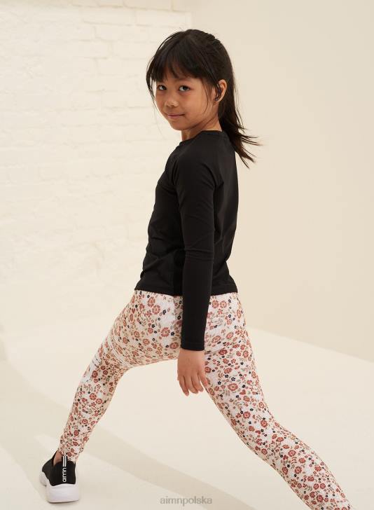 odzież JF4L894 Dzieci AIM'N czarny całodniowy mini z długim rękawem