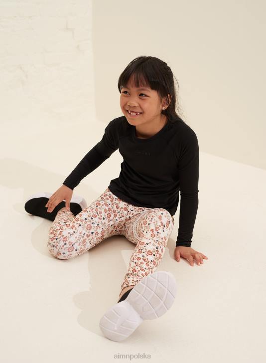 odzież JF4L894 Dzieci AIM'N czarny całodniowy mini z długim rękawem