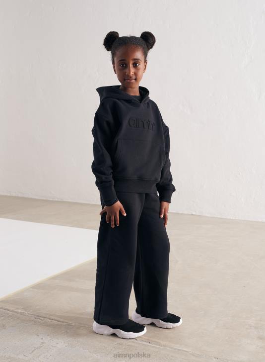 odzież JF4L895 Dzieci AIM'N Czarny kaptur z mini logo