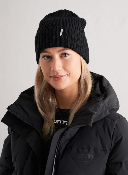 Akcesoria JF4L810 kobiety AIM'N czarna czapka