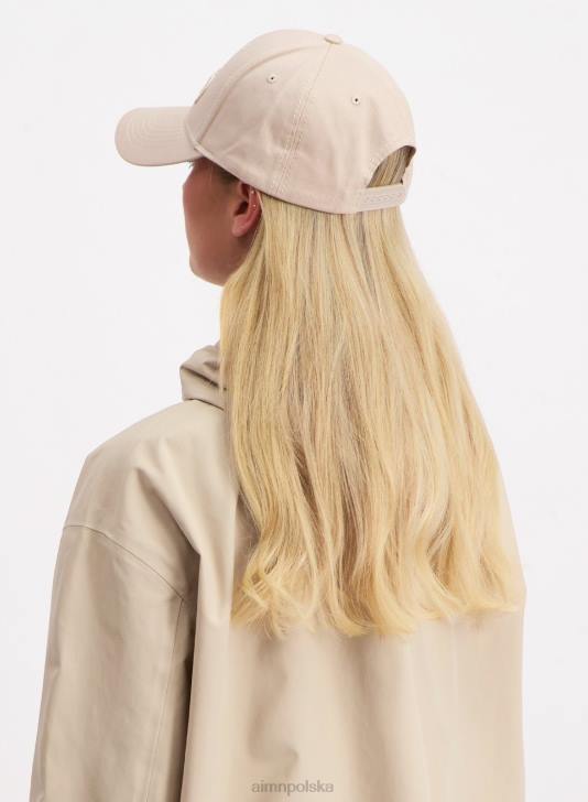 Akcesoria JF4L765 kobiety AIM'N beżowa czapka z logo