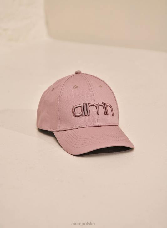 Akcesoria JF4L821 kobiety AIM'N Czapka z logo w kolorze brudnego fioletu
