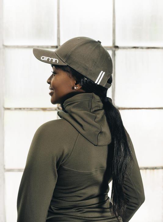 Akcesoria JF4L834 kobiety AIM'N Czapka w paski khaki