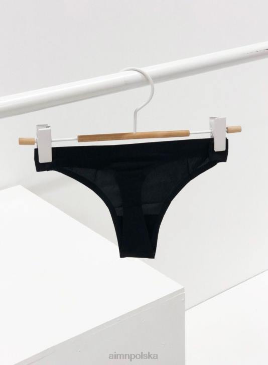 Akcesoria JF4L776 kobiety AIM'N Czarne niewidoczne stringi w zestawie 3 szt