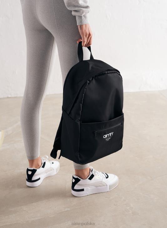 Akcesoria JF4L812 kobiety AIM'N czarny nylonowy plecak