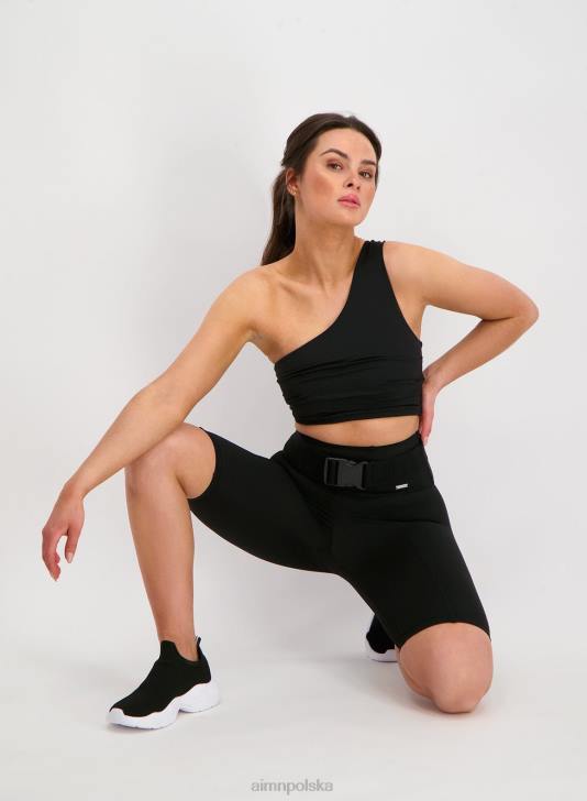 Akcesoria JF4L836 kobiety AIM'N czarny elastyczny pasek z klamrą