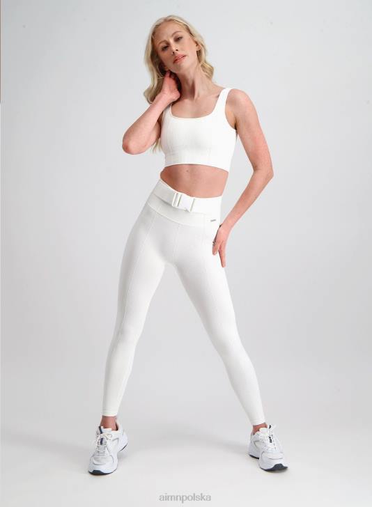 Akcesoria JF4L843 kobiety AIM'N Pasek z klamrą z logo w kolorze złamanej bieli