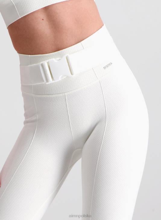 Akcesoria JF4L843 kobiety AIM'N Pasek z klamrą z logo w kolorze złamanej bieli