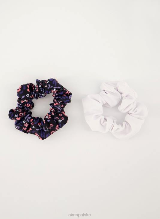 Akcesoria JF4L844 kobiety AIM'N 2-pak scrunchie fleur/biały