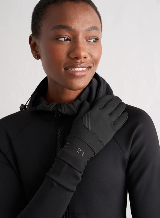 Akcesoria JF4L787 kobiety AIM'N Czarne rękawiczki do biegania zimowego tempa