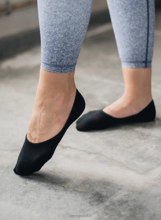 Akcesoria JF4L793 kobiety AIM'N 3-pak czarnych, niewidocznych skarpetek treningowych