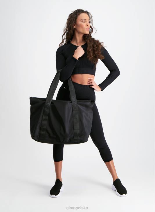 Akcesoria JF4L786 kobiety AIM'N czarna torba weekendowa