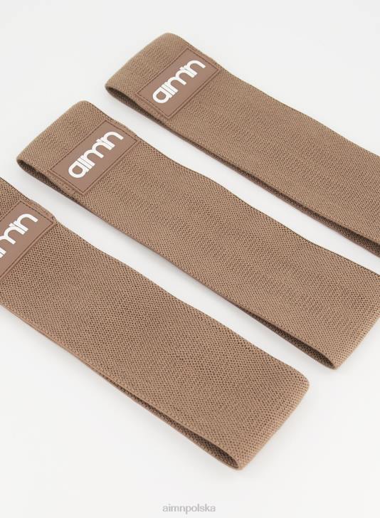 Akcesoria JF4L872 kobiety AIM'N opaski oporowe z tkaniny espresso