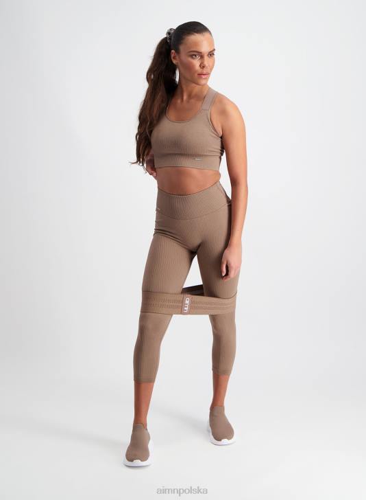 Akcesoria JF4L872 kobiety AIM'N opaski oporowe z tkaniny espresso