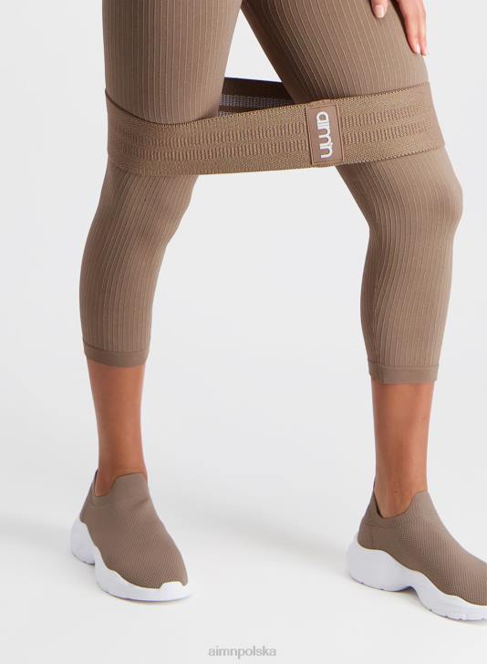 Akcesoria JF4L872 kobiety AIM'N opaski oporowe z tkaniny espresso