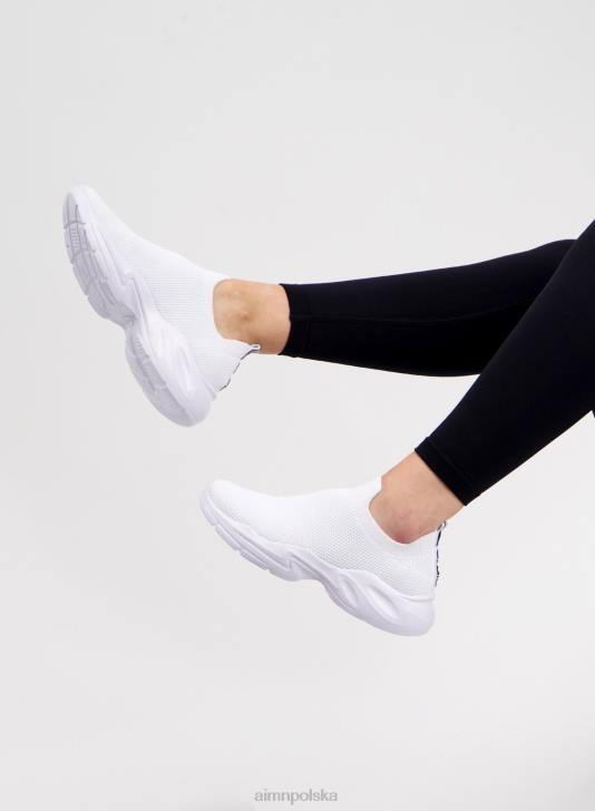 buty JF4L753 kobiety AIM'N białe trampki Aim High