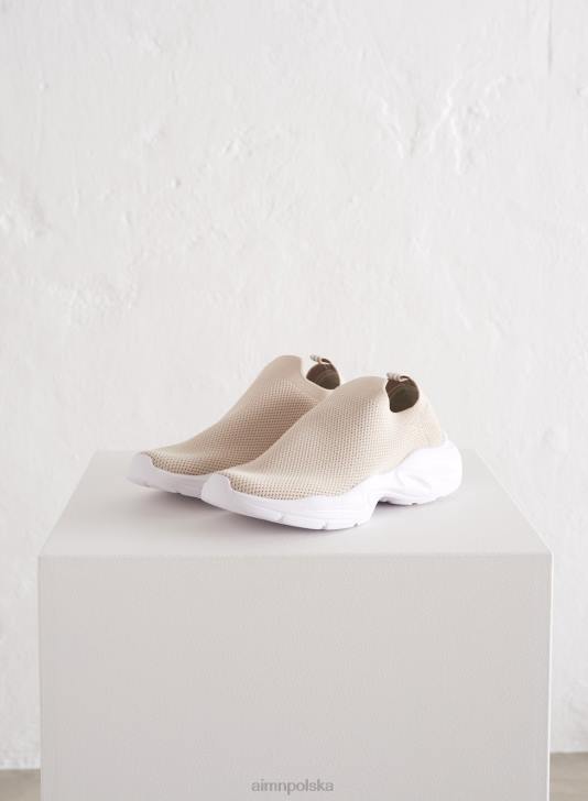 buty JF4L758 kobiety AIM'N Wysokie trampki typu cafe au lait aim