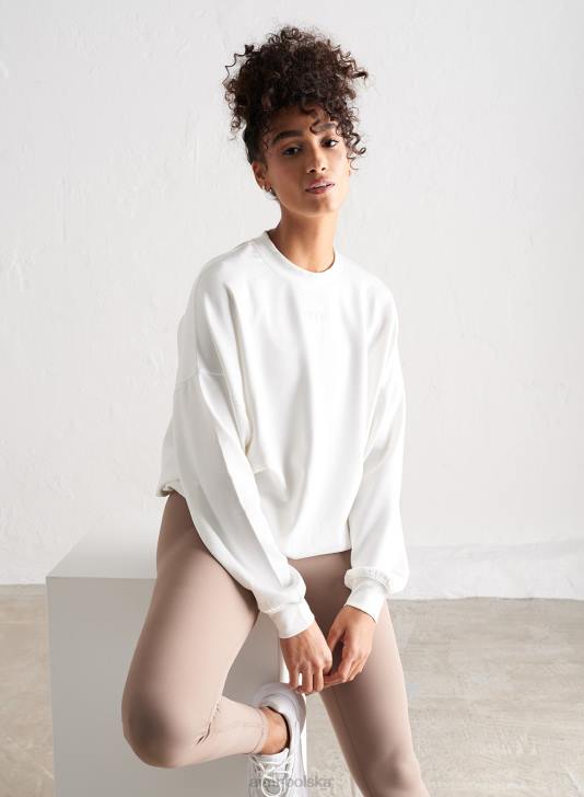 odzież JF4L653 kobiety AIM'N wygodna bluza w kolorze złamanej bieli