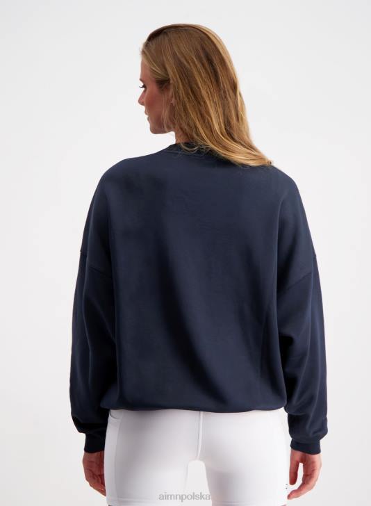 odzież JF4L654 kobiety AIM'N granatowa wygodna bluza