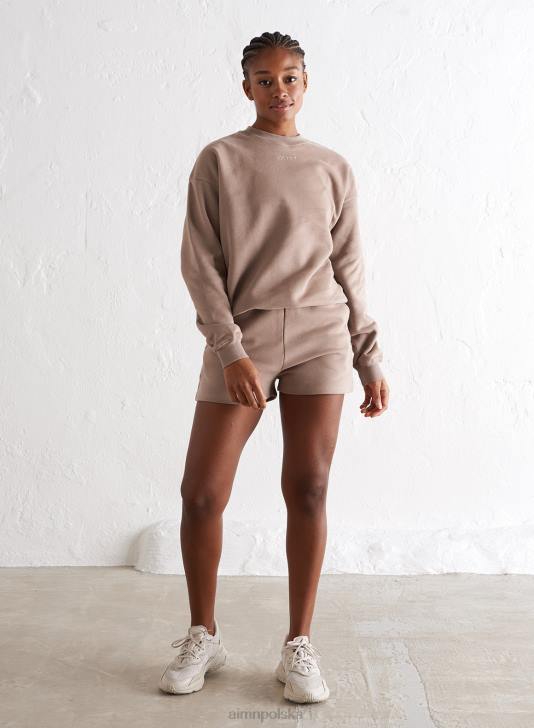 odzież JF4L658 kobiety AIM'N Bluza z logo espresso