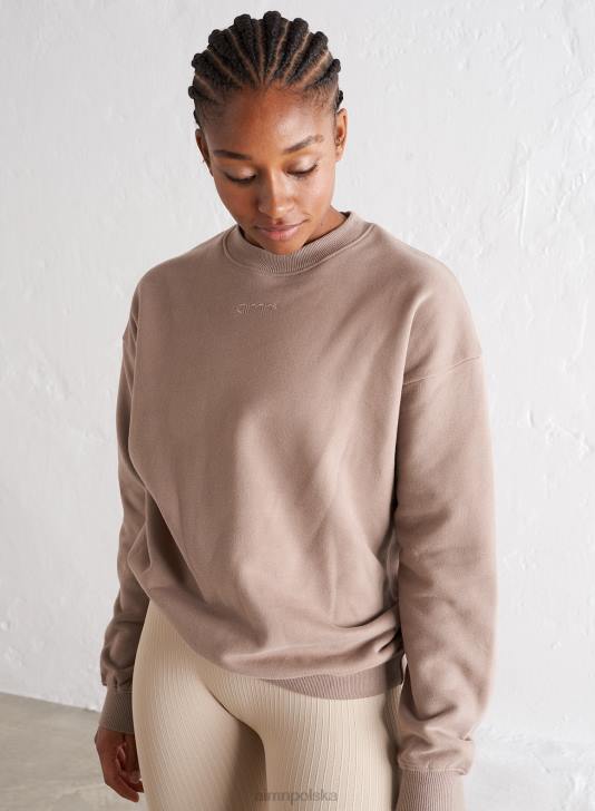 odzież JF4L658 kobiety AIM'N Bluza z logo espresso