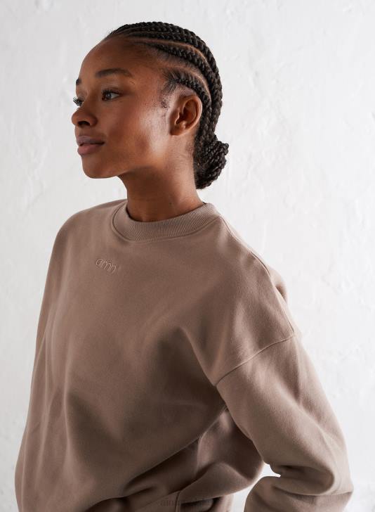 odzież JF4L658 kobiety AIM'N Bluza z logo espresso