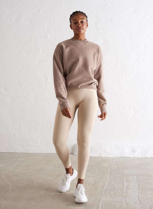 odzież JF4L658 kobiety AIM'N Bluza z logo espresso