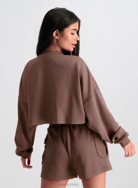 odzież JF4L675 kobiety AIM'N Wygodna bluza cargo macchiato