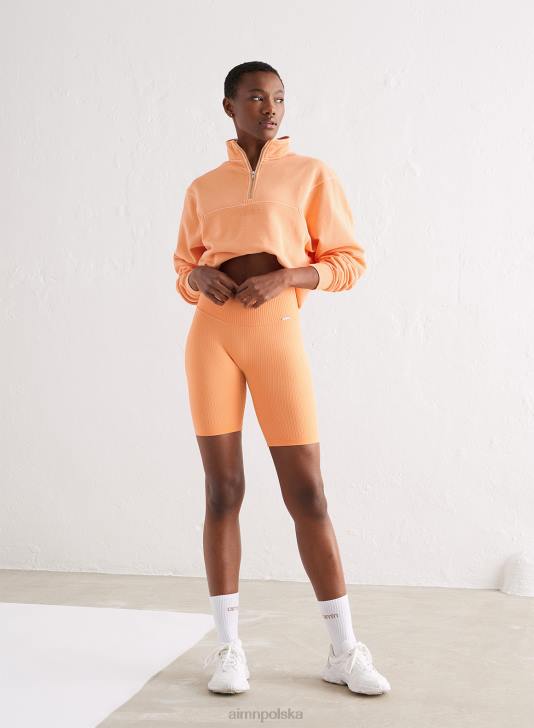 odzież JF4L679 kobiety AIM'N Bluza z logo papai i zamkiem błyskawicznym do połowy