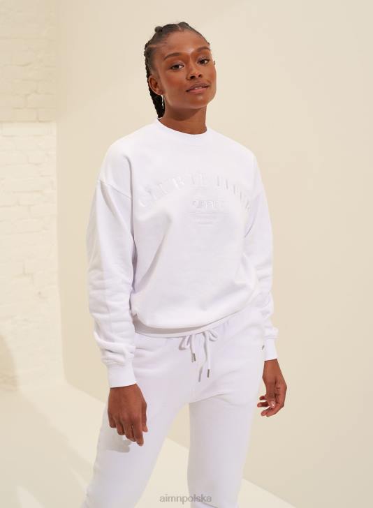 odzież JF4L692 kobiety AIM'N biała bluza CLF