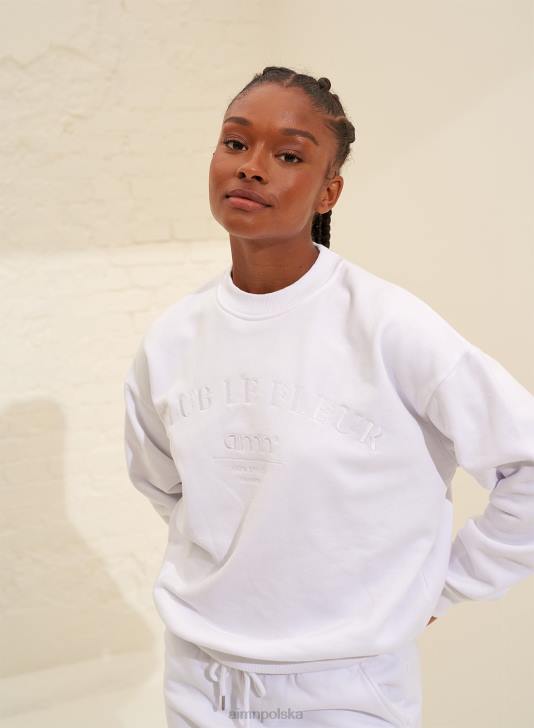 odzież JF4L692 kobiety AIM'N biała bluza CLF