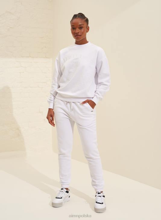 odzież JF4L692 kobiety AIM'N biała bluza CLF