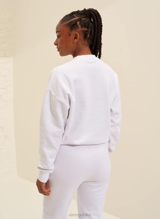 odzież JF4L692 kobiety AIM'N biała bluza CLF