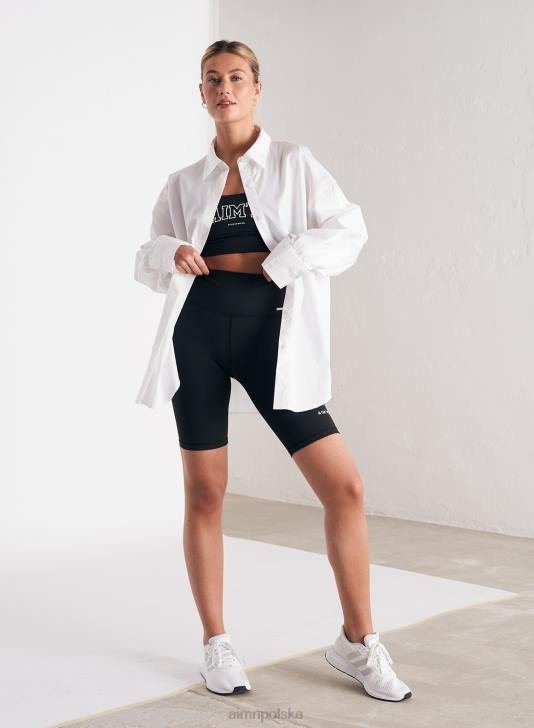 odzież JF4L316 kobiety AIM'N biała koszula oversize