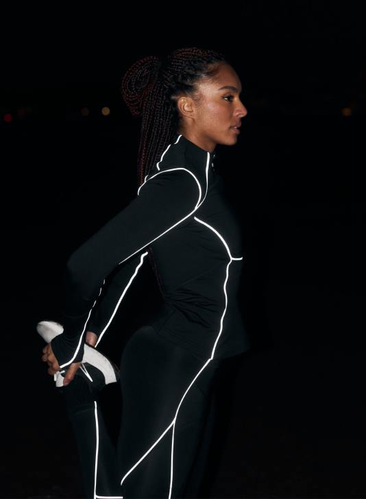 odzież JF4L330 kobiety AIM'N odblaskowa, kształtująca warstwa środkowa