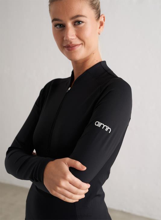 odzież JF4L346 kobiety AIM'N czarny ulubiony zamek z długim rękawem