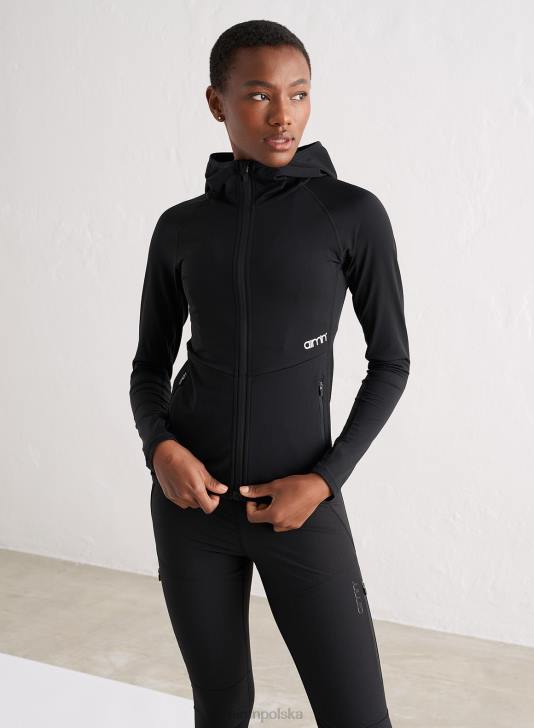 odzież JF4L364 kobiety AIM'N Czarny kaptur z zamkiem błyskawicznym