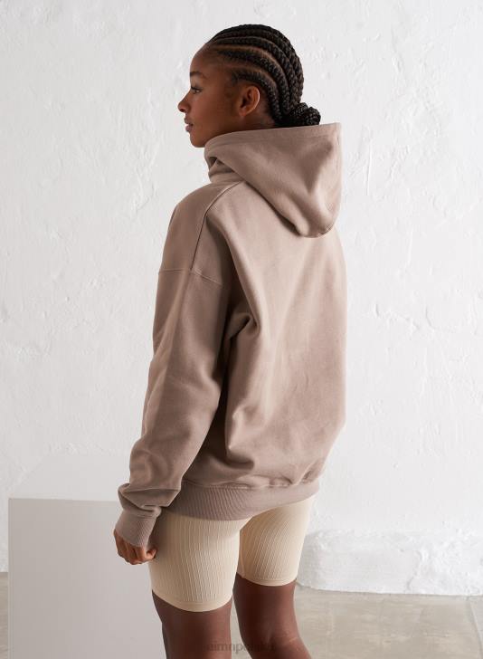 odzież JF4L644 kobiety AIM'N Kaptur z logo espresso