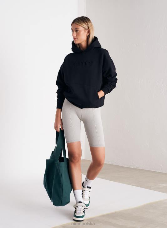 odzież JF4L656 kobiety AIM'N Czarny kaptur z logo