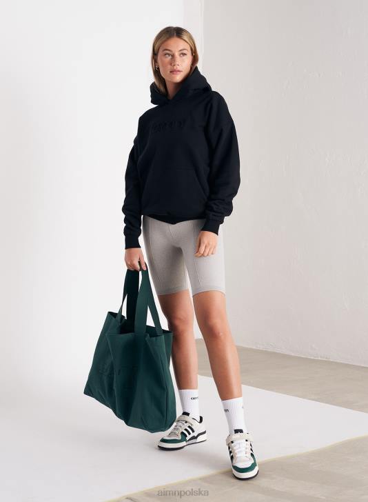 odzież JF4L656 kobiety AIM'N Czarny kaptur z logo