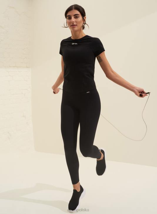 odzież JF4L297 kobiety AIM'N czarny, miękki, podstawowy krótki rękaw