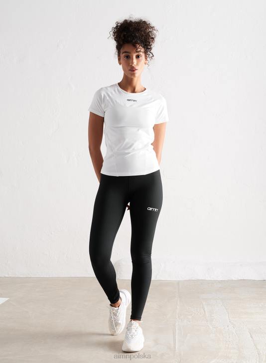 odzież JF4L305 kobiety AIM'N biały, miękki, podstawowy krótki rękaw