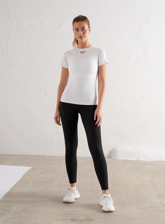 odzież JF4L368 kobiety AIM'N Krótki rękaw z białą krawędzią