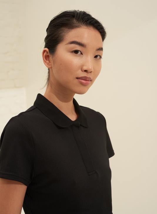 odzież JF4L406 kobiety AIM'N czarne klasyczne polo